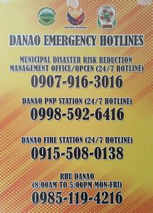 DANAO EMERGENCY HOTLINE